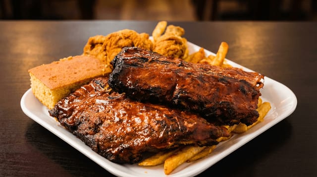 Chicken & Rib Dinner.