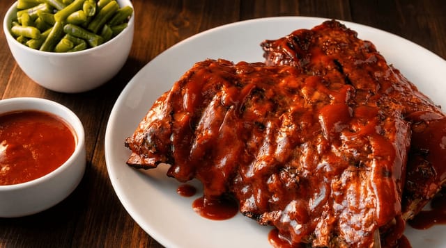 Full Rack Rib Dinner.